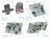 Quinta Studio QD32266 Nakajima Ki-84 Hayate 3D-Printed & coloured Interior on decal paper (Hasegawa) 1/32